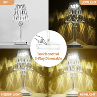 Thumbnail for Diamond Table Lamp: USB Touch Sensor LED Night Light