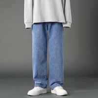 Thumbnail for Men's Denim Wide-Leg Pants