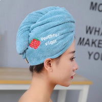 Thumbnail for Microfiber Shower Cap Towel For Women