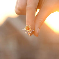 Thumbnail for Sunflower Bee Fidget Ring Gifts
