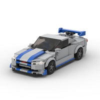 Thumbnail for Racing Brick Toy Car Nissan GTR R34