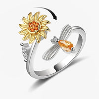 Thumbnail for Sunflower Bee Fidget Ring Gifts