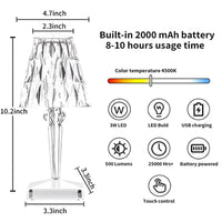 Thumbnail for Diamond Table Lamp: USB Touch Sensor LED Night Light