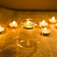 Thumbnail for Transparent Glass Candle Holder