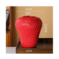 Thumbnail for Cartoon Strawberry Ceramic Vase