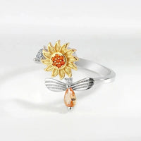 Thumbnail for Sunflower Bee Fidget Ring Gifts