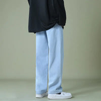 Thumbnail for Men's Denim Wide-Leg Pants