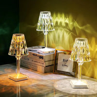 Thumbnail for Diamond Table Lamp: USB Touch Sensor LED Night Light