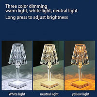 Thumbnail for Diamond Table Lamp: USB Touch Sensor LED Night Light