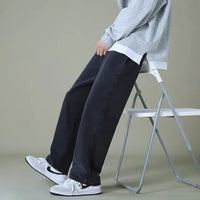 Thumbnail for Men's Denim Wide-Leg Pants