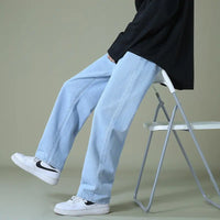 Thumbnail for Men's Denim Wide-Leg Pants