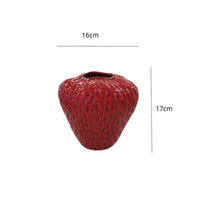 Thumbnail for Cartoon Strawberry Ceramic Vase