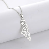 Thumbnail for Arabic Calligraphy Palestine Pendant Necklace