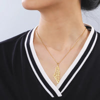 Thumbnail for Arabic Calligraphy Palestine Pendant Necklace