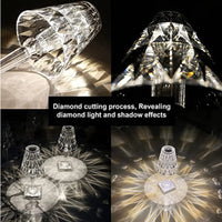 Thumbnail for Diamond Table Lamp: USB Touch Sensor LED Night Light