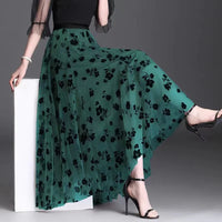 Thumbnail for Mesh Floral Skirt For Women