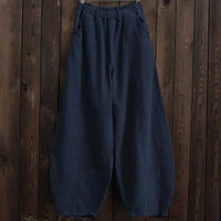 Thumbnail for Cotton Linen Style Bloomers Wide Leg Pants