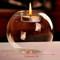 Thumbnail for Transparent Glass Candle Holder