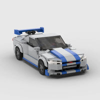 Thumbnail for Racing Brick Toy Car Nissan GTR R34