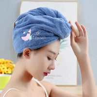 Thumbnail for Microfiber Shower Cap Towel For Women