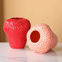 Thumbnail for Cartoon Strawberry Ceramic Vase