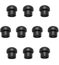 10-Pack Black Silicone Straw Covers for 40 oz Tumblers