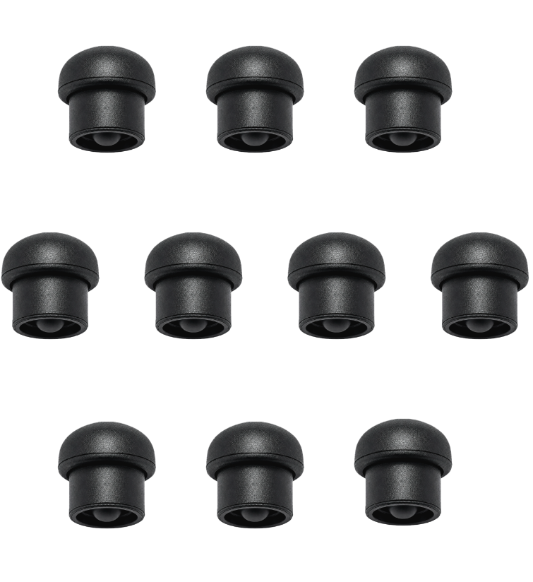10-Pack Black Silicone Straw Covers for 40 oz Tumblers