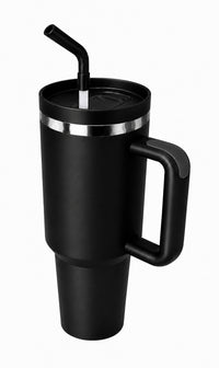 40oz Insulated Travel Tumbler with Handle & Straw Lid