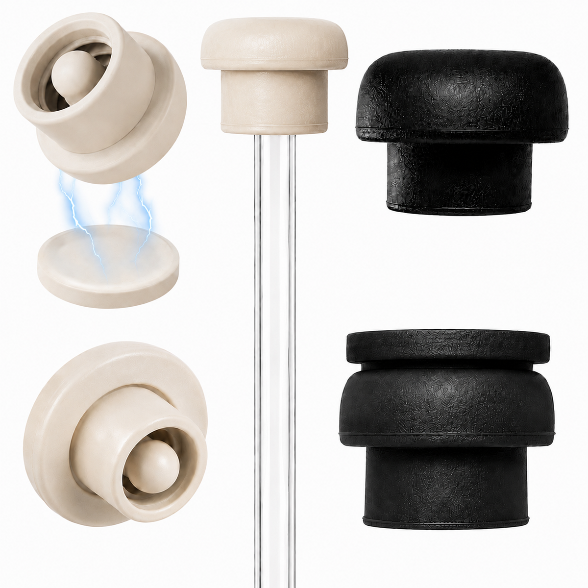 Magnetic Straw Caps