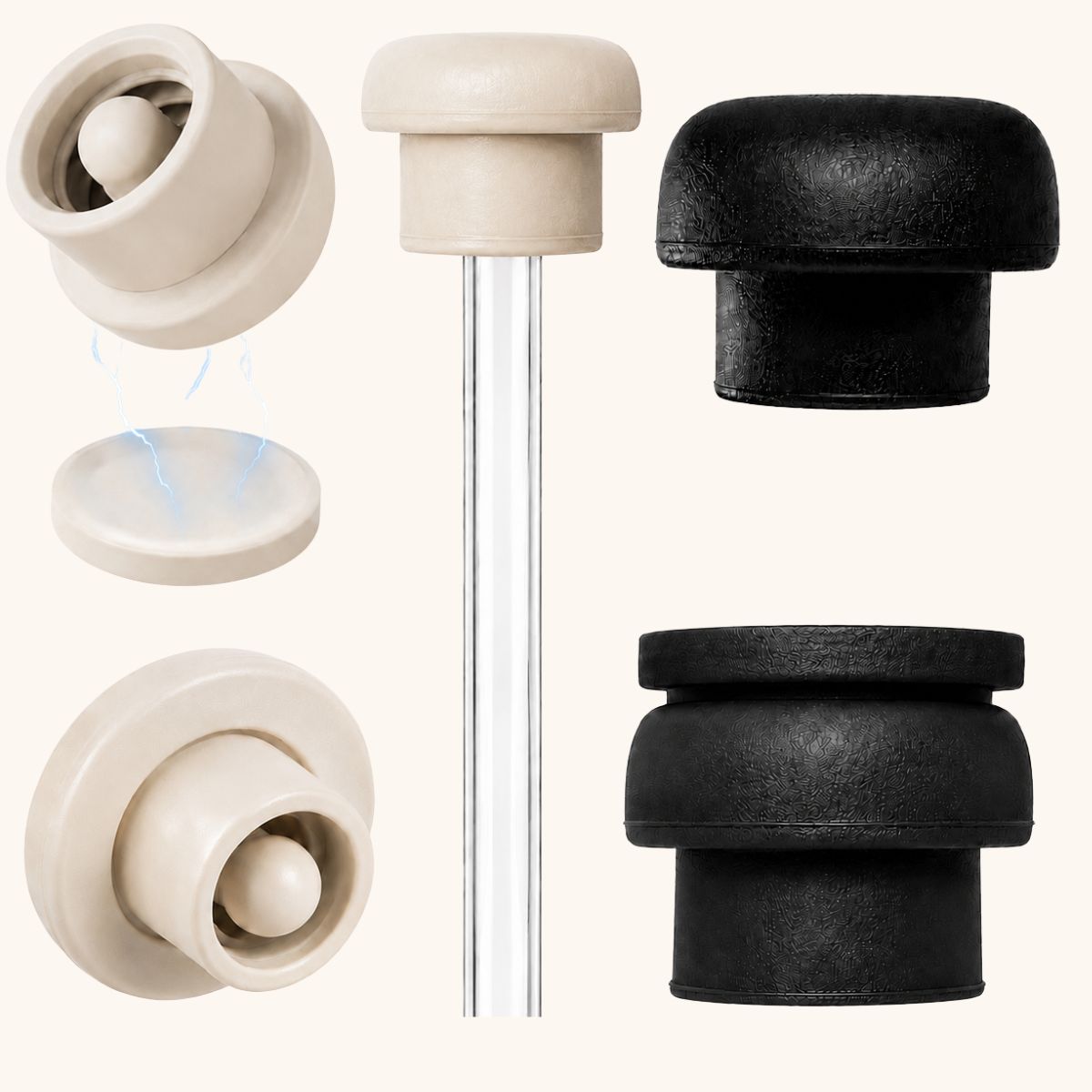 Magnetic Straw Caps