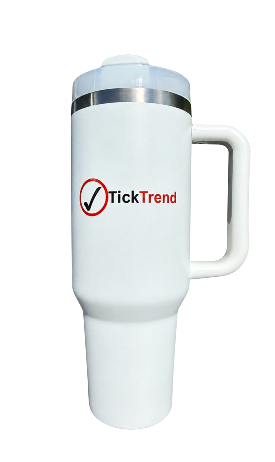 TickTrend 40oz Insulated Tumbler with Handle and Straw Lid