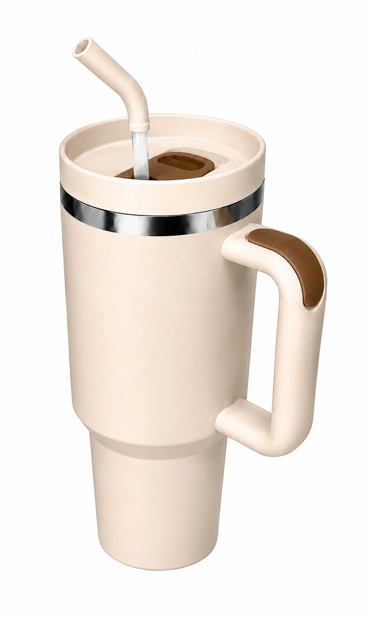 40oz Insulated Travel Tumbler with Handle & Straw Lid