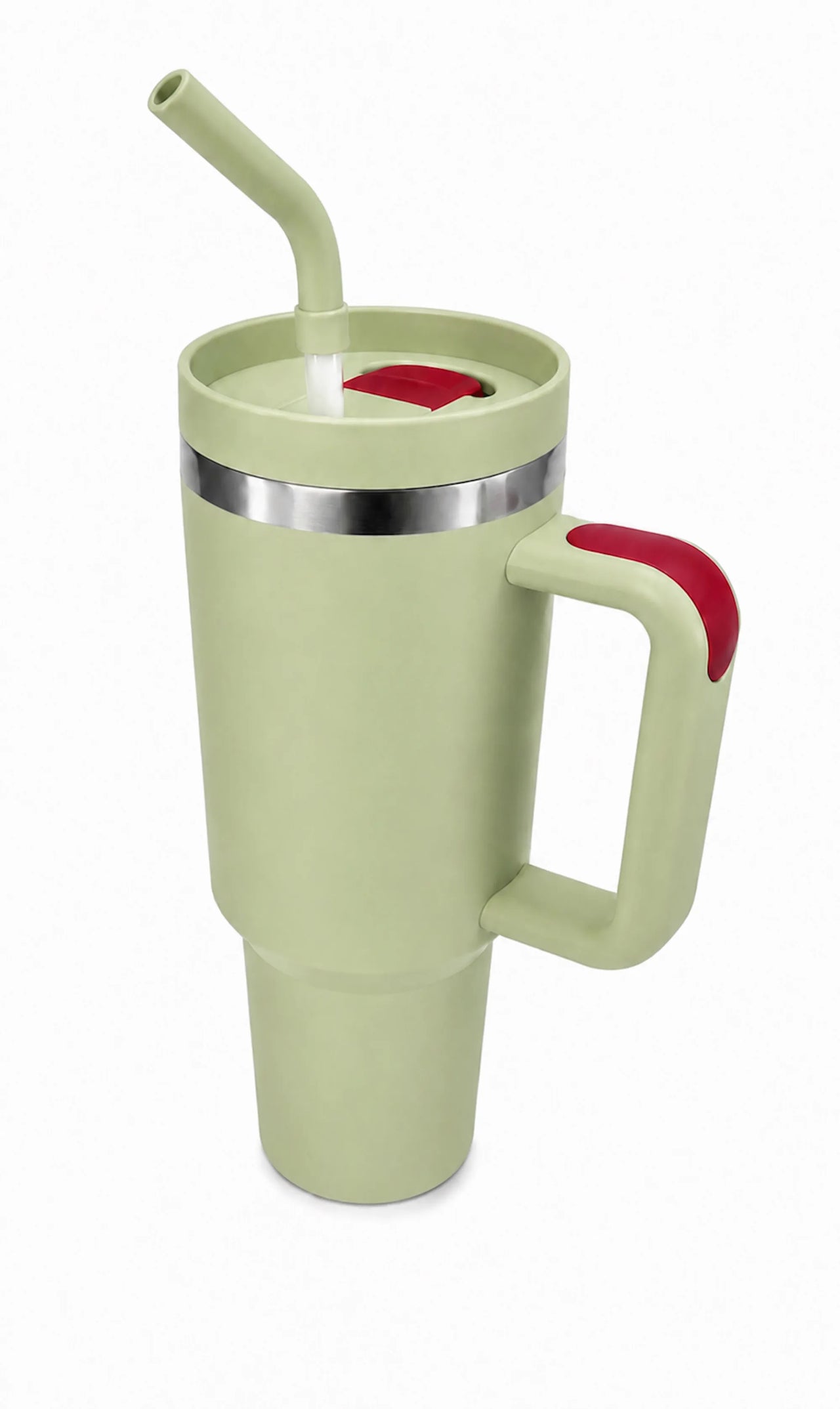40oz Insulated Travel Tumbler with Handle & Straw Lid