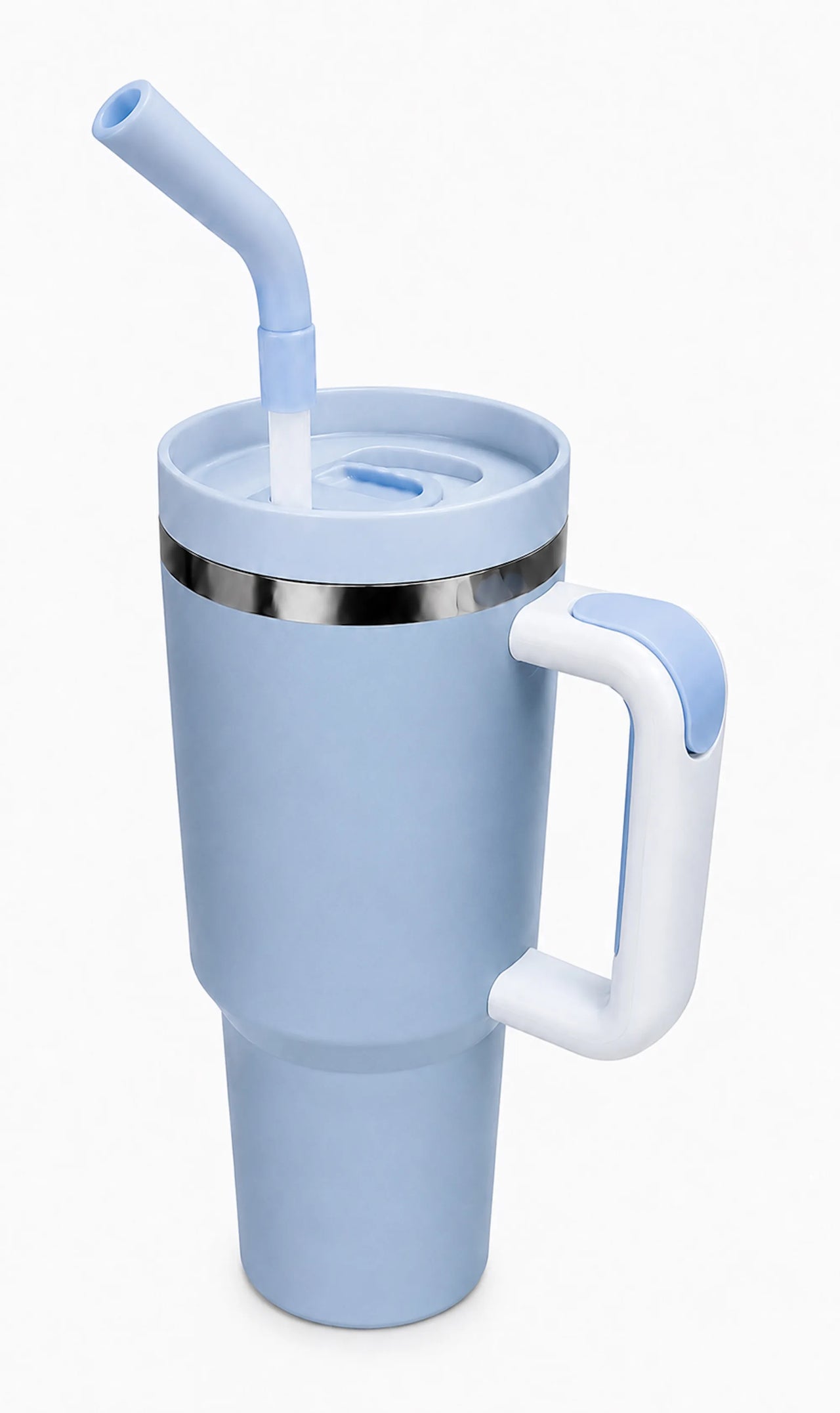 40oz Insulated Travel Tumbler with Handle & Straw Lid