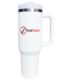 TickTrend Voyager 40 oz Stainless Steel Insulated Tumbler with Handle and Straw Lid