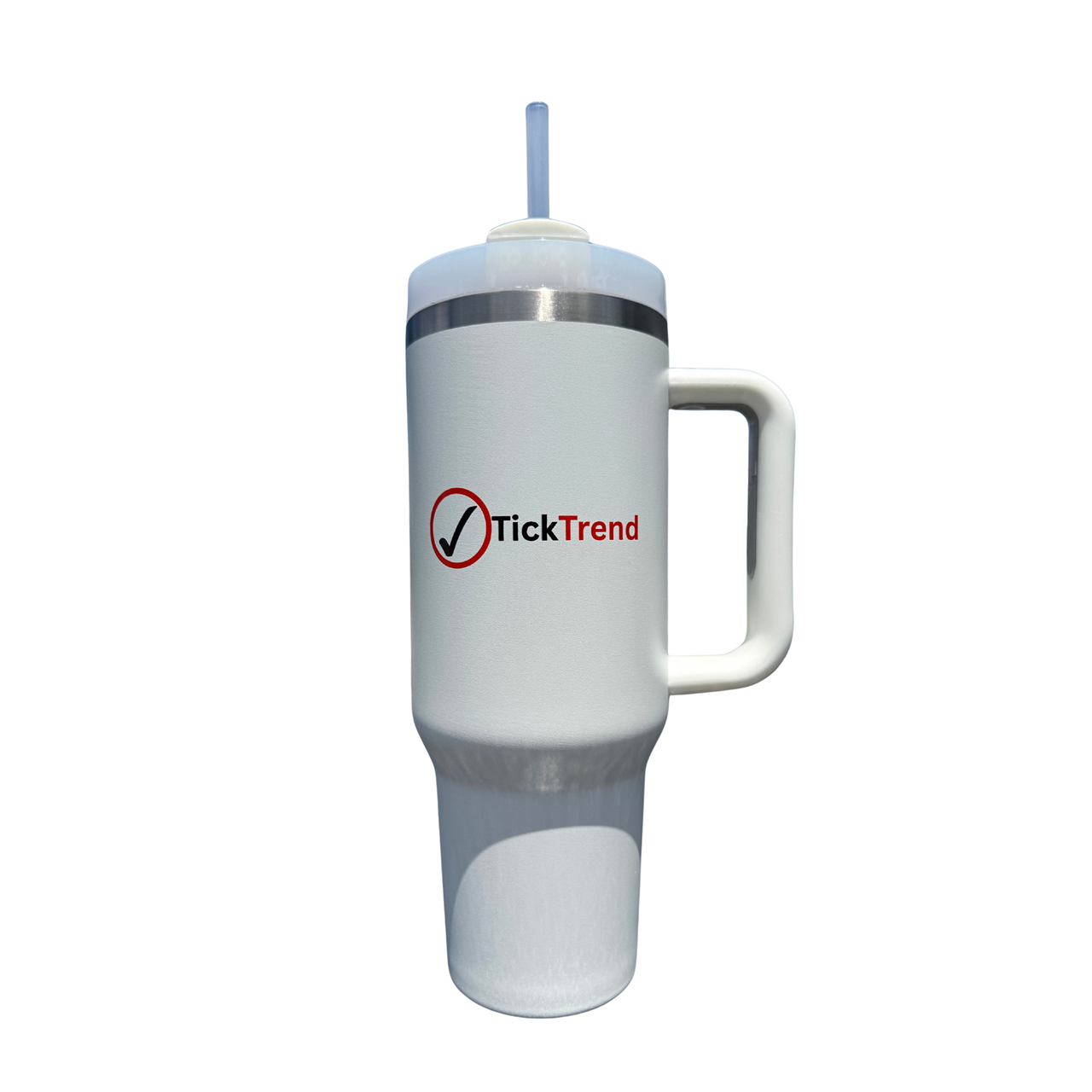 TickTrend 40oz Insulated Tumbler with Handle and Straw Lid