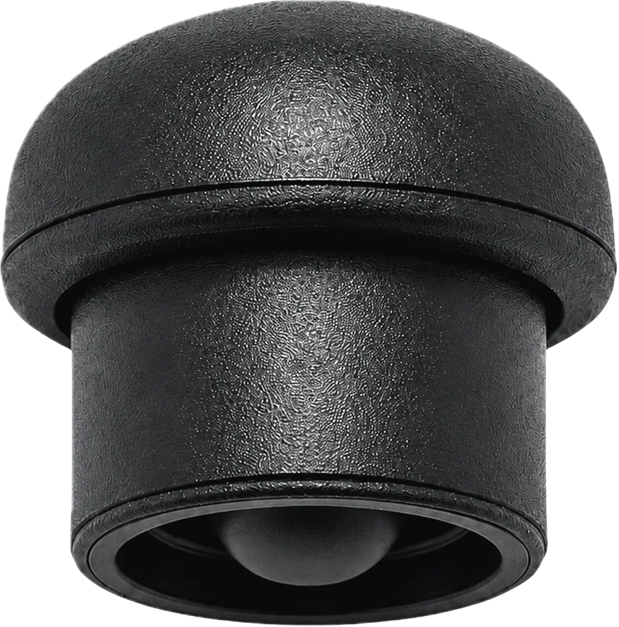 Black Magnetic Silicone Straw Cap