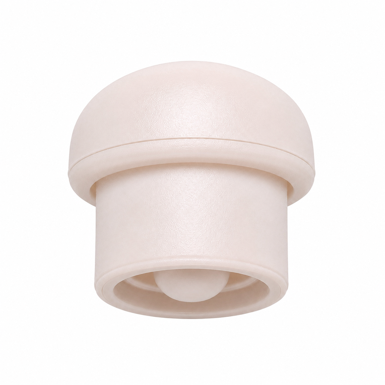 Pearl white magnetic silicone straw cover cap for 40oz tumblers. Reusable straw protector helps keep straws clean from dust, debris, and germs while providing a secure magnetic closure and leak-resistant coverage.